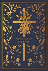 Neues Leben. Die Bibel - Golden Grace Edition, Marineblau