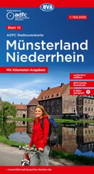 ADFC-Radtourenkarte 10 Münsterland Niederrhein 1:150.000, reiß- und wetterfest, GPS-Tracks Download