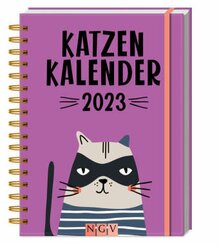Katzenkalender 2023. 1 Woche auf 2 Seiten