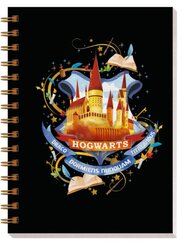 Harry Potter: Notizbuch Hogwarts mit Spiralbindung und Register