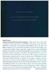 Geisteswissenschaftliche Sprachbetrachtungen