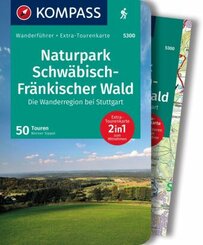 KOMPASS Wanderführer Naturpark Schwäbisch-Fränkischer Wald, Die Wanderregion bei Stuttgart, 50 Touren