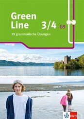 Green Line 3/4 G9 - 7./8. Klasse, 99 grammatische Übungen. Arbeitsheft mit Lösungen