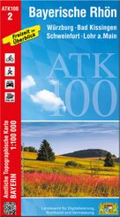 ATK100-2 Bayerische Rhön (Amtliche Topographische Karte 1:100000)