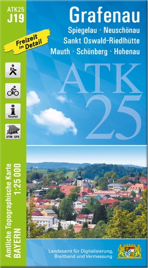 ATK25-J19 Grafenau (Amtliche Topographische Karte 1:25000)