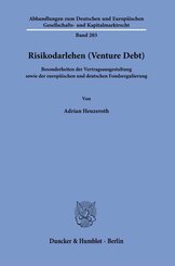 Risikodarlehen (Venture Debt).