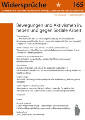 Bewegungen und Aktivismen in, neben und gegen Soziale Arbeit