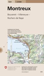 Landeskarte der Schweiz Montreux