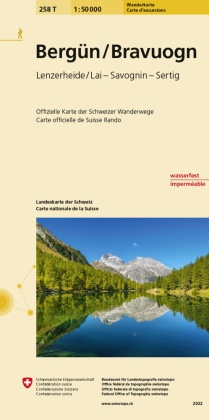 Landeskarte der Schweiz Bergün / Bravuogen