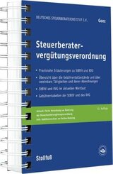 Steuerberatervergütungsverordnung, m.  Buch, m.  Online-Zugang