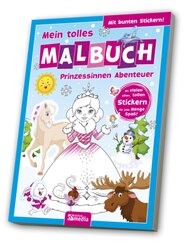 Malbuch mit Stickern: Prinzessinnen - Winter