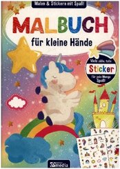 Malbuch mit Stickern: Einhorn