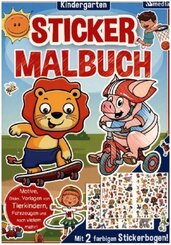 Mal- & Stickerbuch Kindergarten