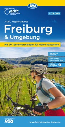 ADFC-Regionalkarte Freiburg und Umgebung 1:75.000, reiß- und wetterfest, GPS-Tracks Download