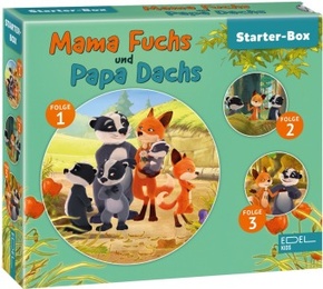 Mama Fuchs und Papa Dachs, 3 Audio-CD - Starter-Box.1