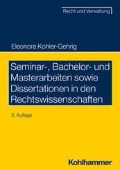 Seminar-, Bachelor- und Masterarbeiten sowie Dissertationen in den Rechtswissenschaften