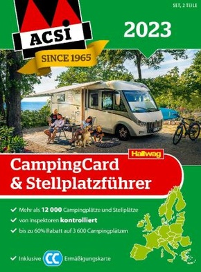 ACSI CampingCard & Stellplatzführer 2023, 2 Teile