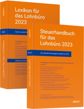 Buchpaket Lexikon für das Lohnbüro und Steuerhandbuch 2023, m. 1 Buch, m. 1 Buch