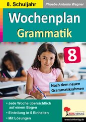 Wochenplan Grammatik / Klasse 8