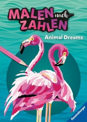 Ravensburger Malen nach Zahlen Animal Dreams - 32 Motive abgestimmt auf Buntstiftsets mit 24 Farben (Stifte nicht enthal