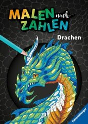 Ravensburger Malen nach Zahlen Drachen - 32 Motive abgestimmt auf Buntstiftsets mit 24 Farben (Stifte nicht enthalten) -