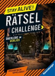 Ravensburger Stay alive! Rätsel-Challenge - Überlebe im Verlies - Rätselbuch für Gaming-Fans ab 8 Jahren