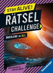 Ravensburger Stay alive! Rätsel-Challenge - Überlebe im All - Rätselbuch für Gaming-Fans ab 8 Jahren