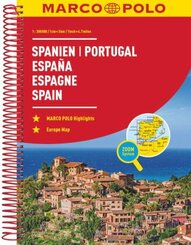 MARCO POLO Reiseatlas Spanien, Portugal 1:300.000