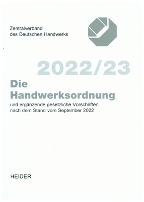 Die Handwerksordnung 2022/23