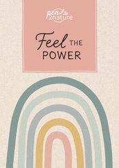 Feel The Power - Nachhaltiges Notizbuch in A5 mit Hardcover und Regenbogen-Motiv