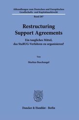 Restructuring Support Agreements.