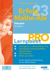 Erfolg im Mathe-Abi 2023 Hessen Lernpaket 'Pro' Grundkurs, 4 Teile