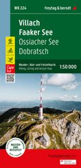 Villach - Faaker See, Wander-, Rad- und Freizeitkarte 1:50.000, freytag & berndt, WK 224