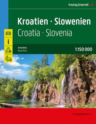 Kroatien - Slowenien, Autoatlas 1:150.000, freytag & berndt