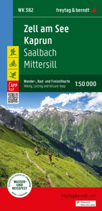 Zell am See - Kaprun, Wander-, Rad- und Freizeitkarte 1:50.000, freytag & berndt, WK 382