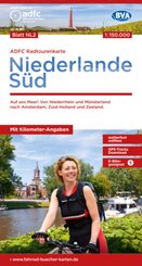 ADFC-Radtourenkarte NL 2 Niederlande Süd 1:150.000, reiß- und wetterfest, E-Bike geeignet, GPS-Tracks Download, mit Knot