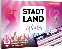 Stadt, Land, Atemlos (Schlager Edition) - Der Spieleklassiker f&uuml;r alle Fans von ESC und Schlager - von Helene Fischer &uuml;ber Udo J&uuml;rgens bis Beatrice Egli