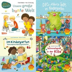 Maxi-Pixi-4er-Set 95: Neues aus dem Kindergarten (4x1 Exemplar), 4 Teile