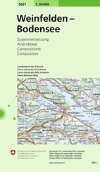 Landeskarte der Schweiz Weinfelden / Bodensee