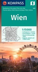 KOMPASS Stadtplan Wien 1:15.000