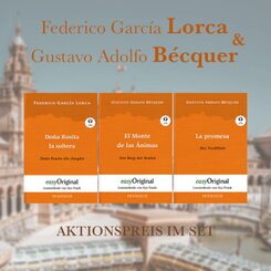 Federico García Lorca & Gustavo Adolfo Bécquer (Bücher + Audio-Online) - Lesemethode von Ilya Frank, m. 3 Audio, m. 3 Au