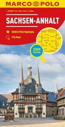 MARCO POLO Regionalkarte Deutschland 08 Sachsen-Anhalt 1:200.000