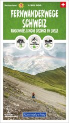Fernwanderwege Schweiz 1:301 000
