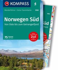 KOMPASS Wanderführer Norwegen Süd, Von Oslo bis zum Geirangerfjord, 75 Touren