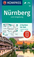 KOMPASS Wanderkarten-Set 163 Nürnberg und Umgebung (2 Karten) 1:50.000