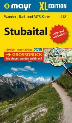 Mayr Wanderkarte Stubaital XL 1:30.000