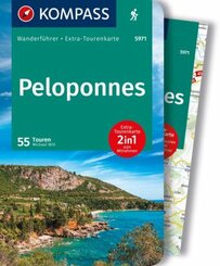 KOMPASS Wanderführer Peloponnes, 55 Touren