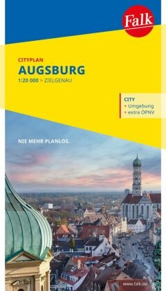 Falk Cityplan Augsburg 1:18.500