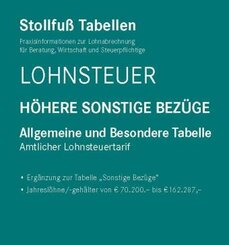 Tabelle, Lohnsteuer 2023 Höhere Sonstige Bezüge