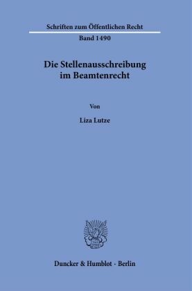 Die Stellenausschreibung im Beamtenrecht.